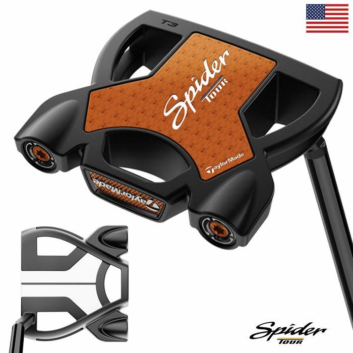 テーラーメイドSpiderTourBLACKSmallSlantパターメンズ右用35インチスパイダーツアーTaylorMade2025年モデルUSA直輸入品