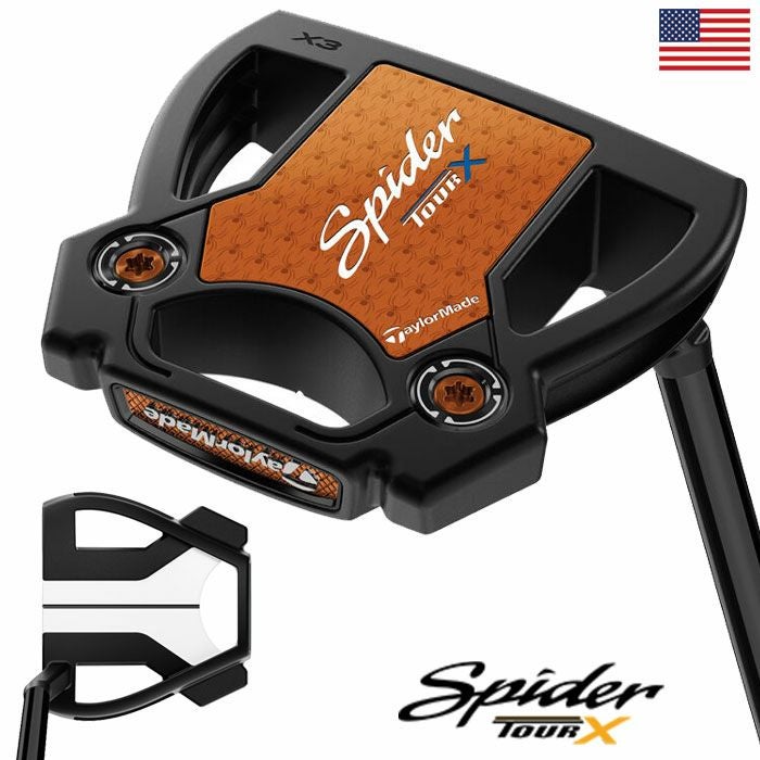 テーラーメイドSpiderTourXBLACKSmallSlantパターメンズ右用35インチスパイダーツアーTaylorMade2025年モデルUSA直輸入品