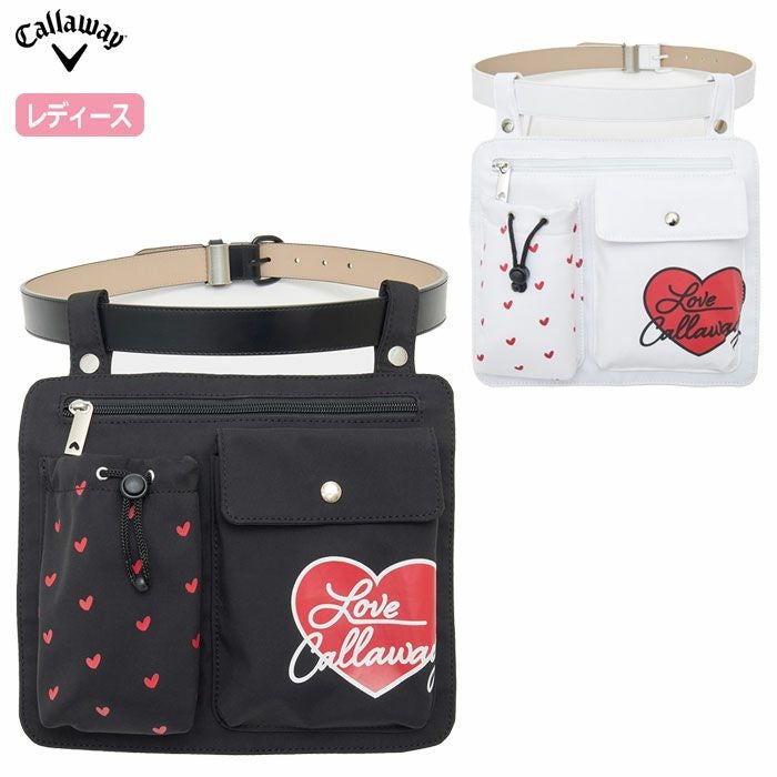 キャロウェイウエストポーチ付きベルトC25192207レディースゴルフウェアゴルフ2025春夏モデル日本正規品