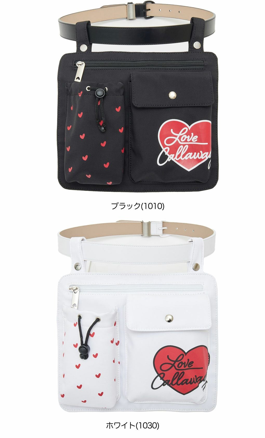 キャロウェイウエストポーチ付きベルトC25192207レディースゴルフウェアゴルフ2025春夏モデル日本正規品