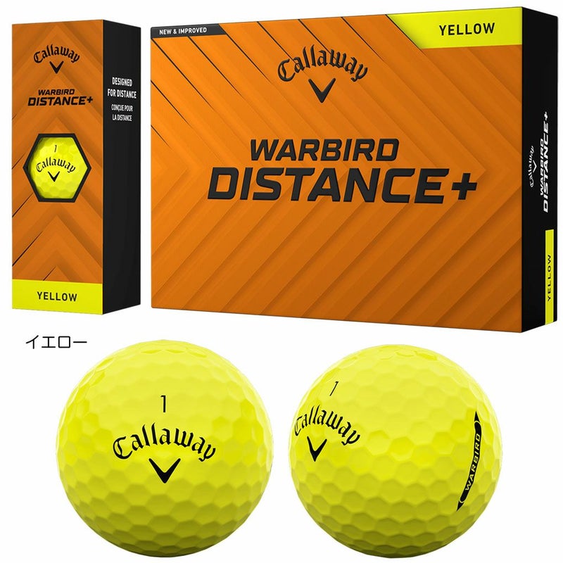 キャロウェイ2025WARBIRDDISTANCE+ゴルフボール1ダース(12球入)2ピース2025年モデルゴルフゴルフボール