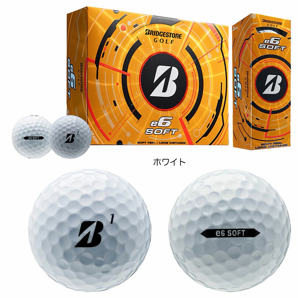 BSブリヂストンゴルフ2025e6Softゴルフボール1ダース（12球入）BRIDGESTONEGOLFUSA直輸入品