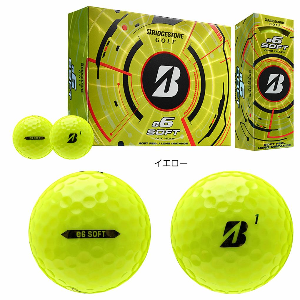 BS ブリヂストンゴルフ 2025 e6 Soft ゴルフボール 1ダース（12球入