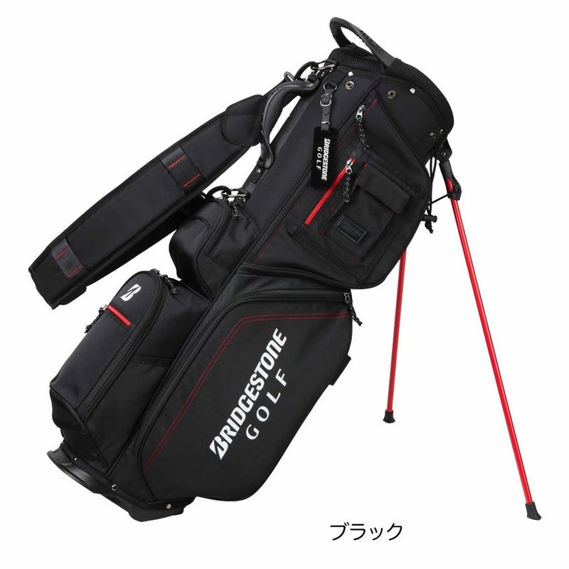 BSブリヂストンゴルフ軽量スタンドモデル9型キャディバッグ47インチ対応CB2525BRIDGESTONEGOLF2025年モデル日本正規品