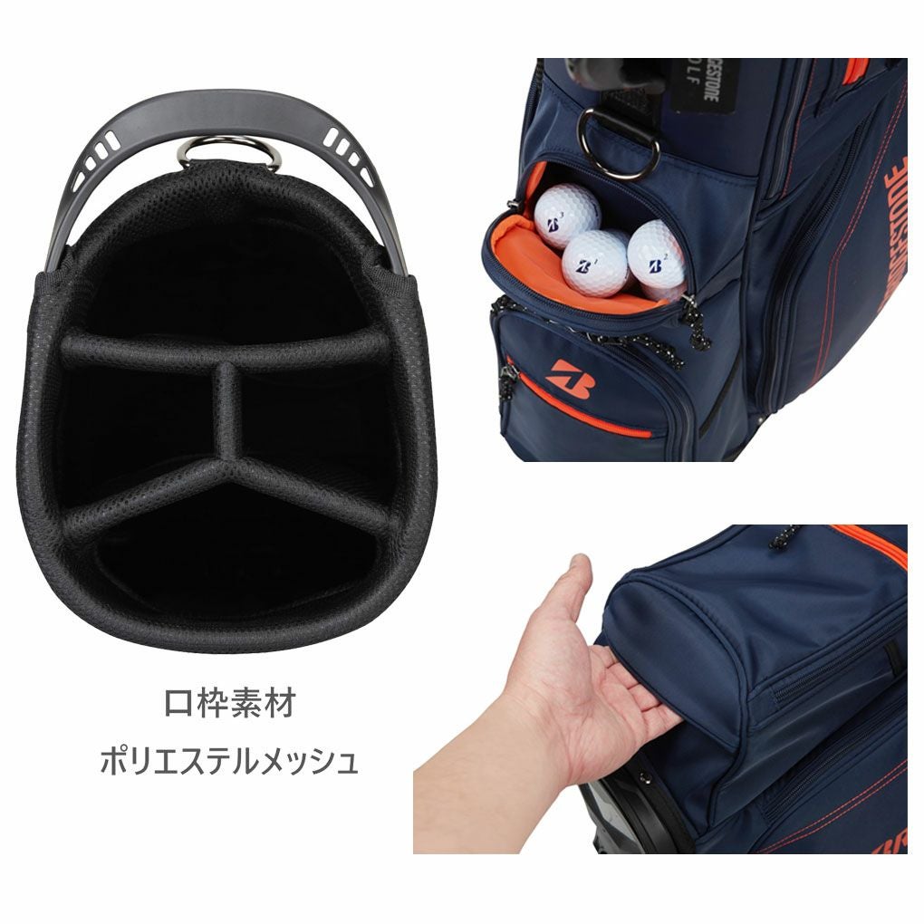 BSブリヂストンゴルフ軽量スタンドモデル9型キャディバッグ47インチ対応CB2525BRIDGESTONEGOLF2025年モデル日本正規品