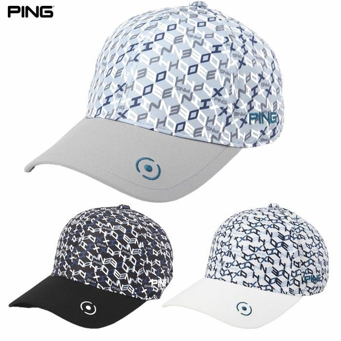 PINGピン総柄プリントキャップ621-5187101メンズゴルフキャップ帽子2025年モデル日本正規品