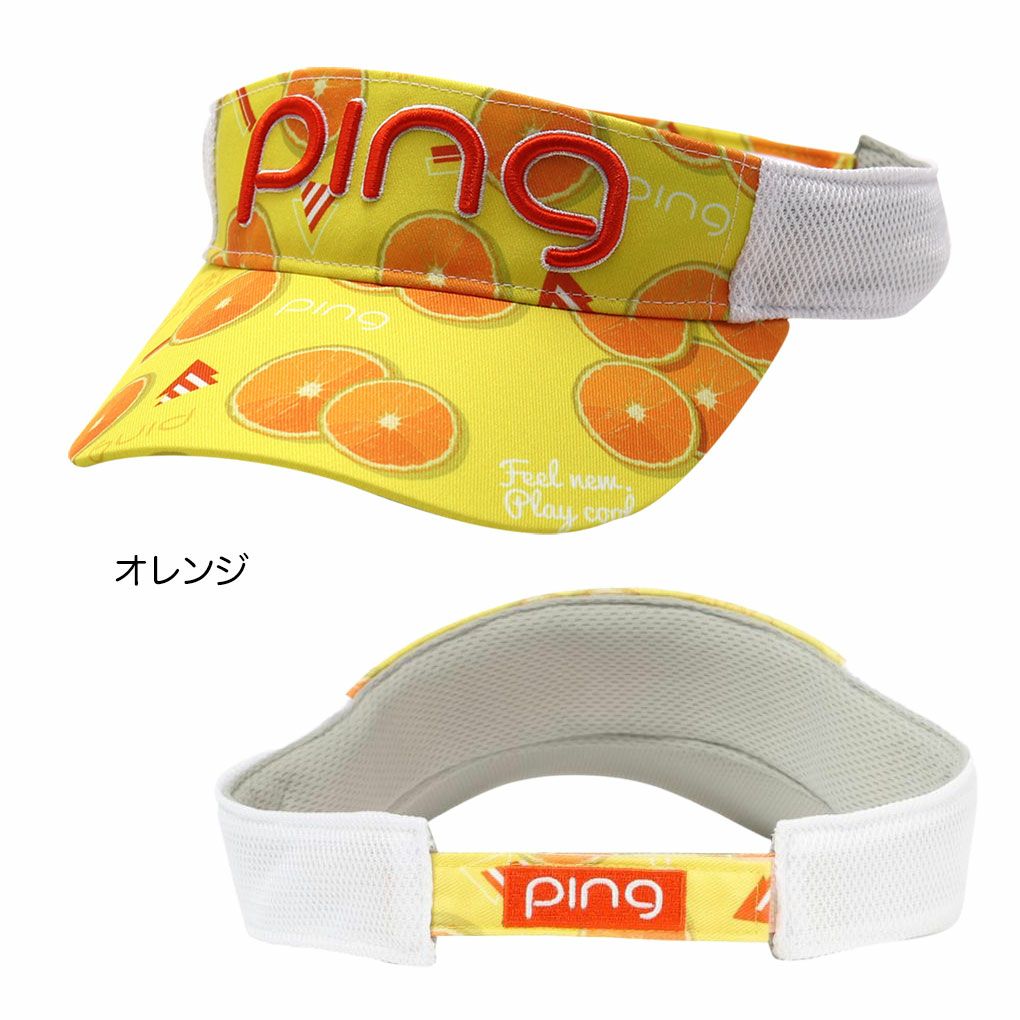 PINGピンHW-A2308フレッシュフルーツバイザーメンズゴルフキャップ帽子日本正規品
