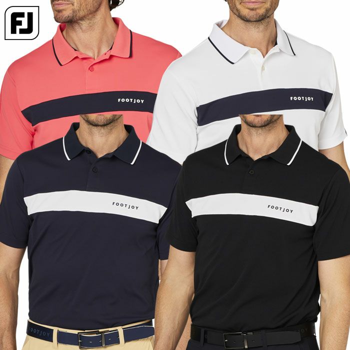 フットジョイチェストライン半袖ポロFJ-F25-S02メンズゴルフウェアFOOTJOY2025春夏モデル日本正規品