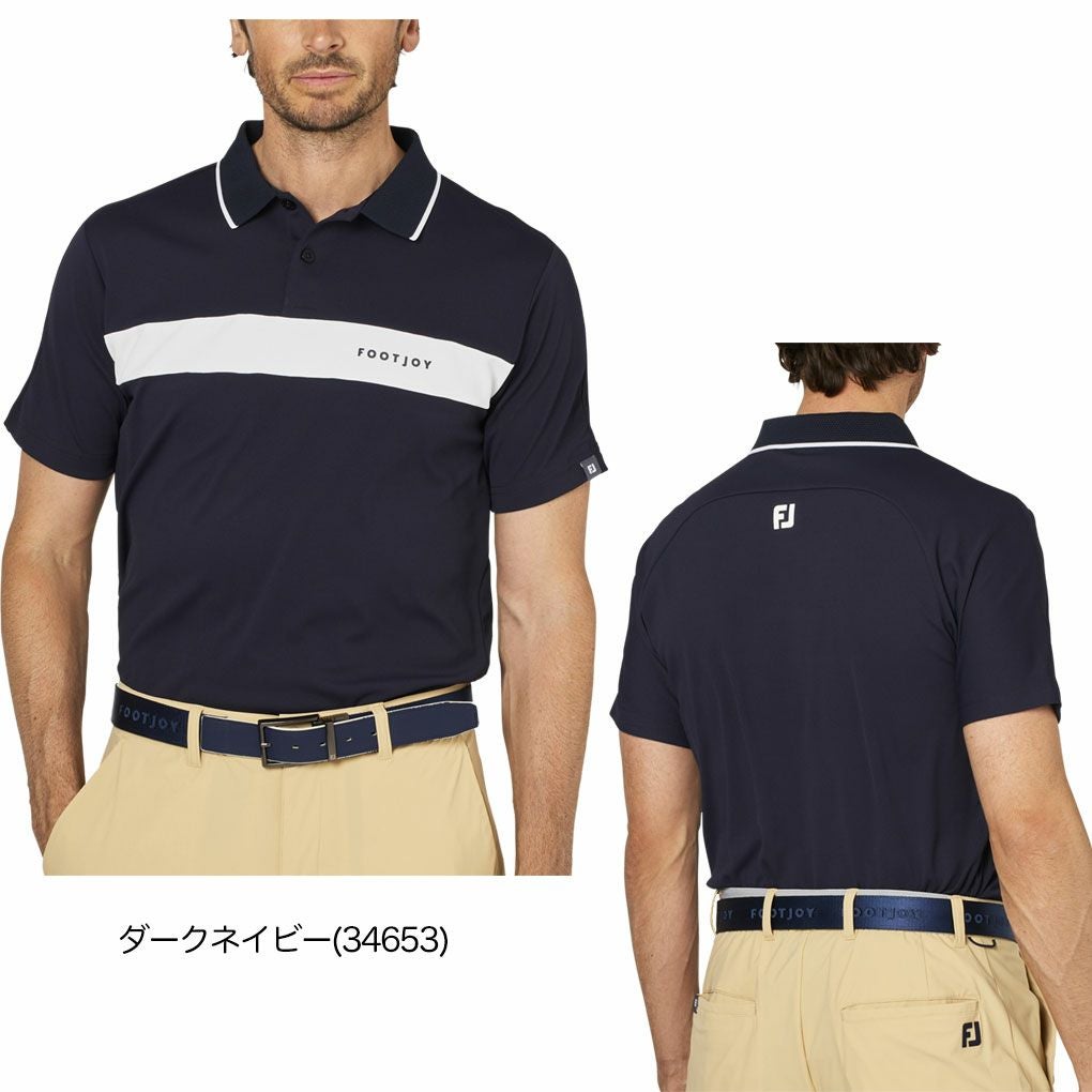 フットジョイチェストライン半袖ポロFJ-F25-S02メンズゴルフウェアFOOTJOY2025春夏モデル日本正規品