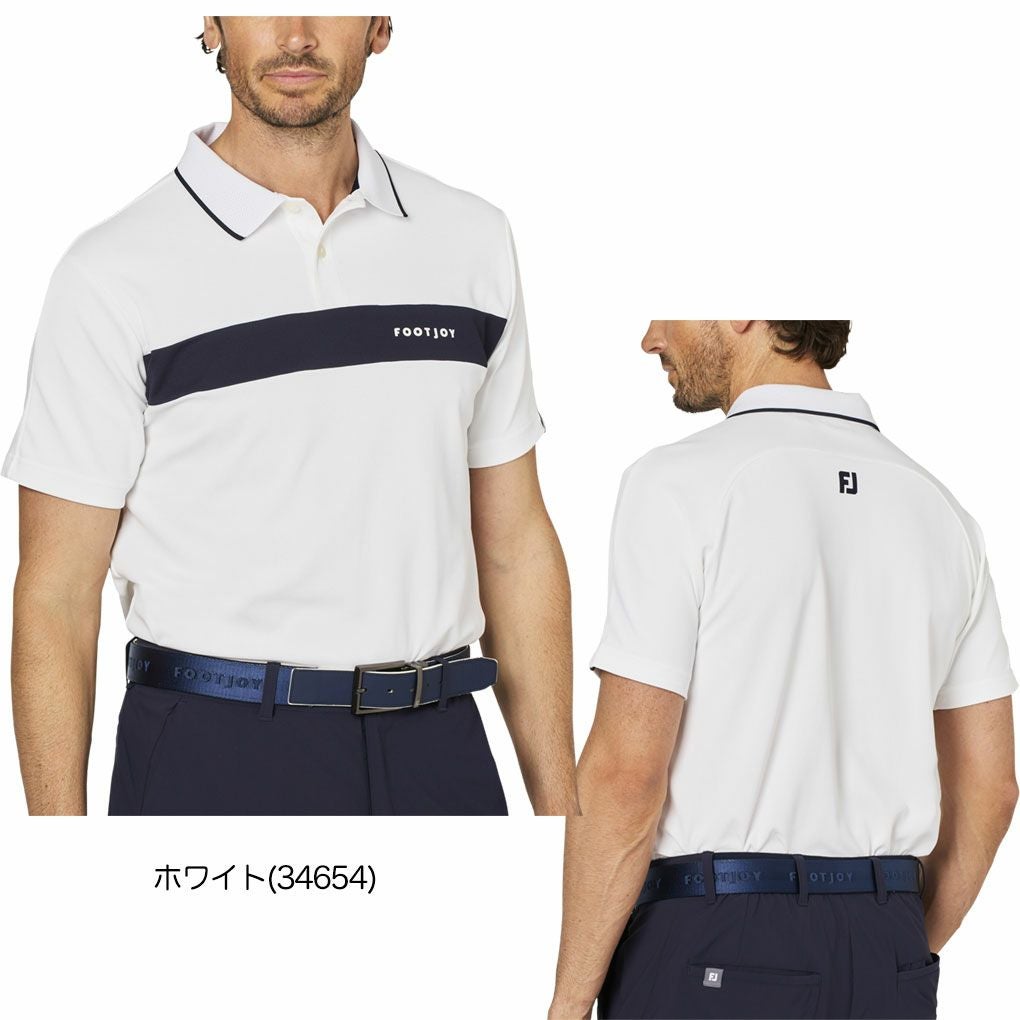 フットジョイチェストライン半袖ポロFJ-F25-S02メンズゴルフウェアFOOTJOY2025春夏モデル日本正規品