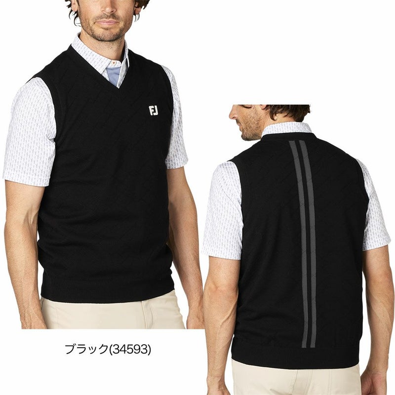 フットジョイアーガイル柄VネックセーターベストFJ-S25-M11メンズゴルフウェアFOOTJOY2025春夏モデル日本正規品