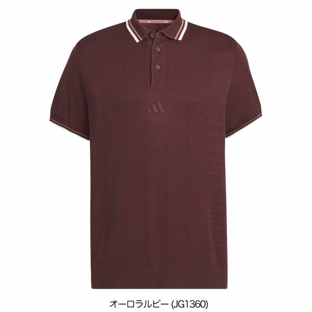 アディダスビヨンドザ コースルーズフィットニット半袖ポロKUK52メンズゴルフウェアゴルフ2025春夏モデルadidas日本正規品