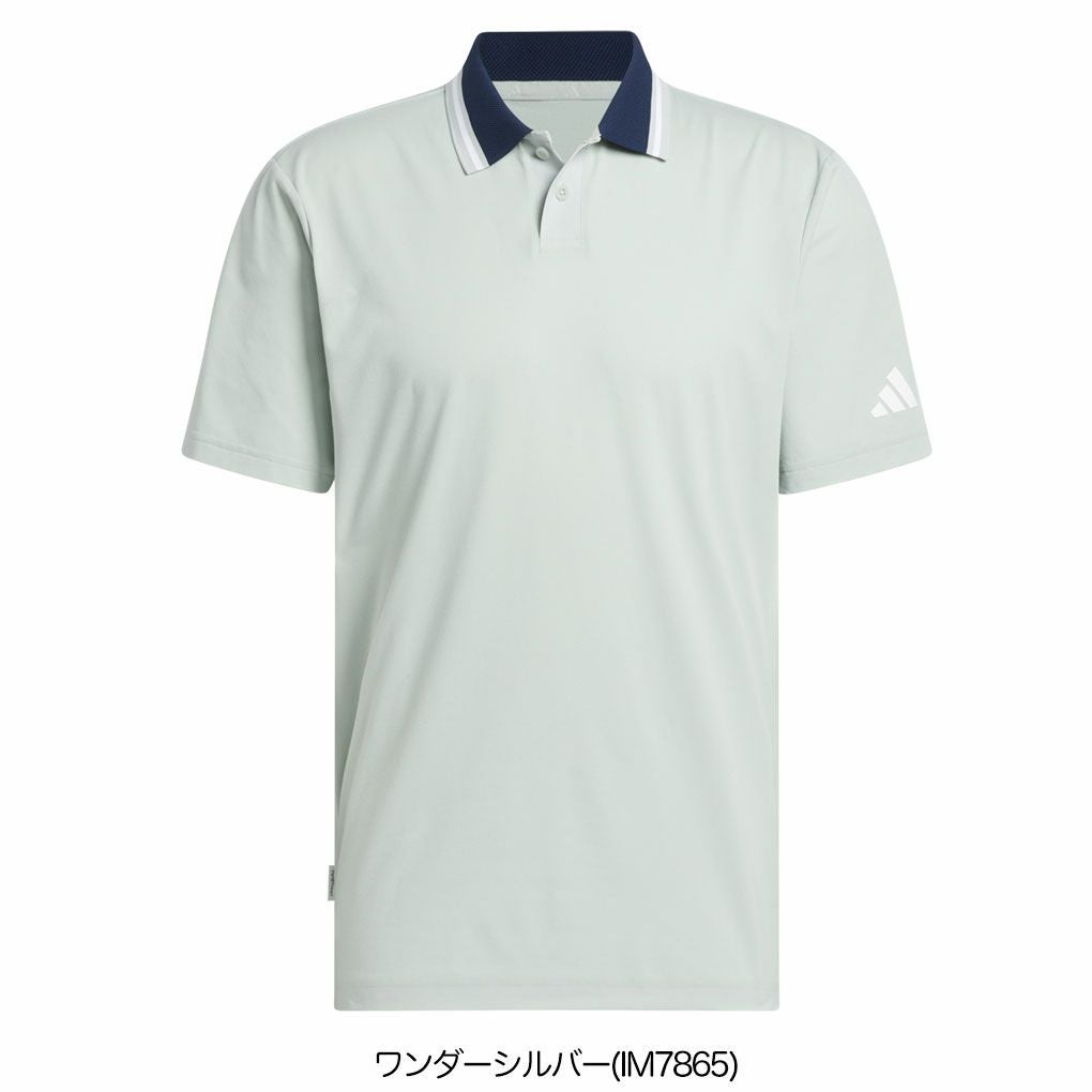 アディダスビヨンドザコースツイストニットツーボタン半袖ポロKPW87メンズゴルフウェアゴルフ2025春夏モデルadidas日本正規品