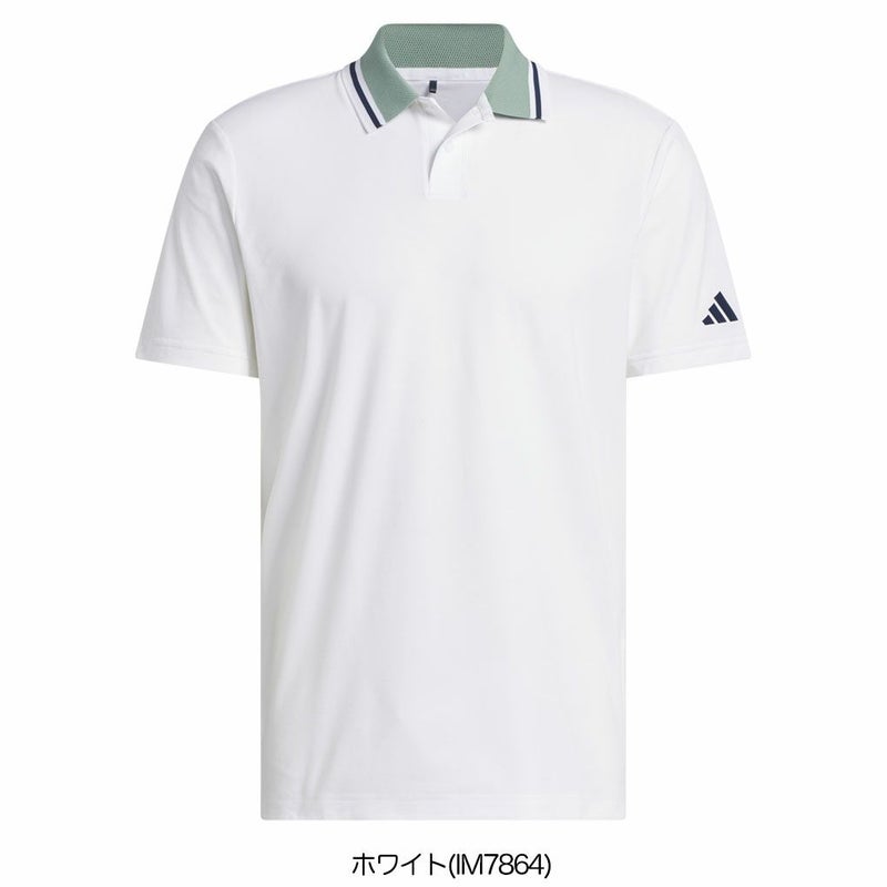 アディダスビヨンドザコースツイストニットツーボタン半袖ポロKPW87メンズゴルフウェアゴルフ2025春夏モデルadidas日本正規品