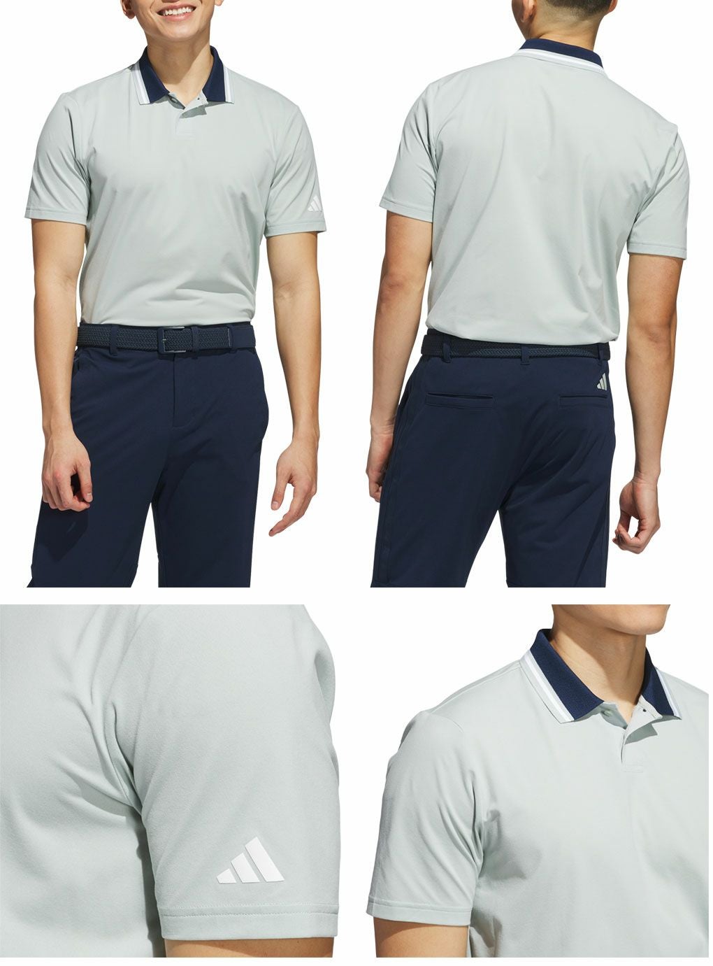 アディダスビヨンドザコースツイストニットツーボタン半袖ポロKPW87メンズゴルフウェアゴルフ2025春夏モデルadidas日本正規品