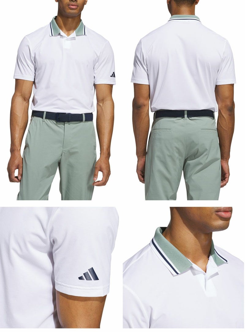 アディダスビヨンドザコースツイストニットツーボタン半袖ポロKPW87メンズゴルフウェアゴルフ2025春夏モデルadidas日本正規品