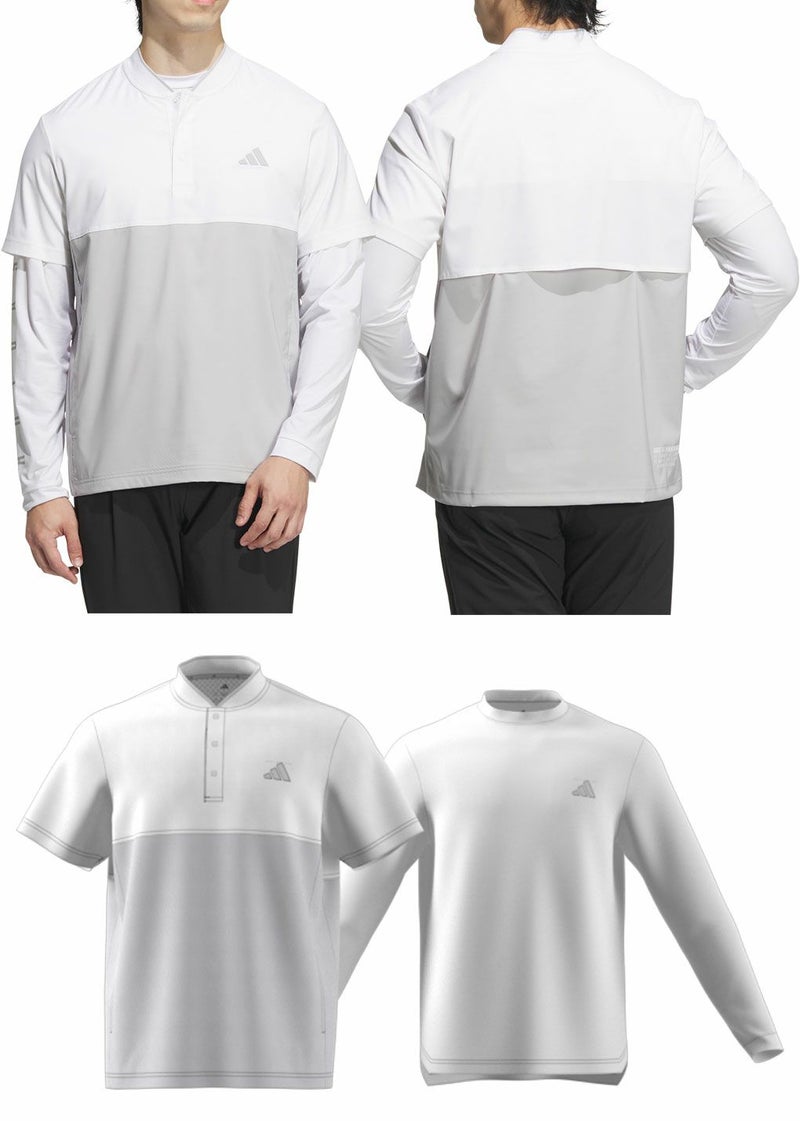 アディダス2in1ポロシャツKVH26メンズゴルフウェアゴルフ2025春夏モデルadidas日本正規品
