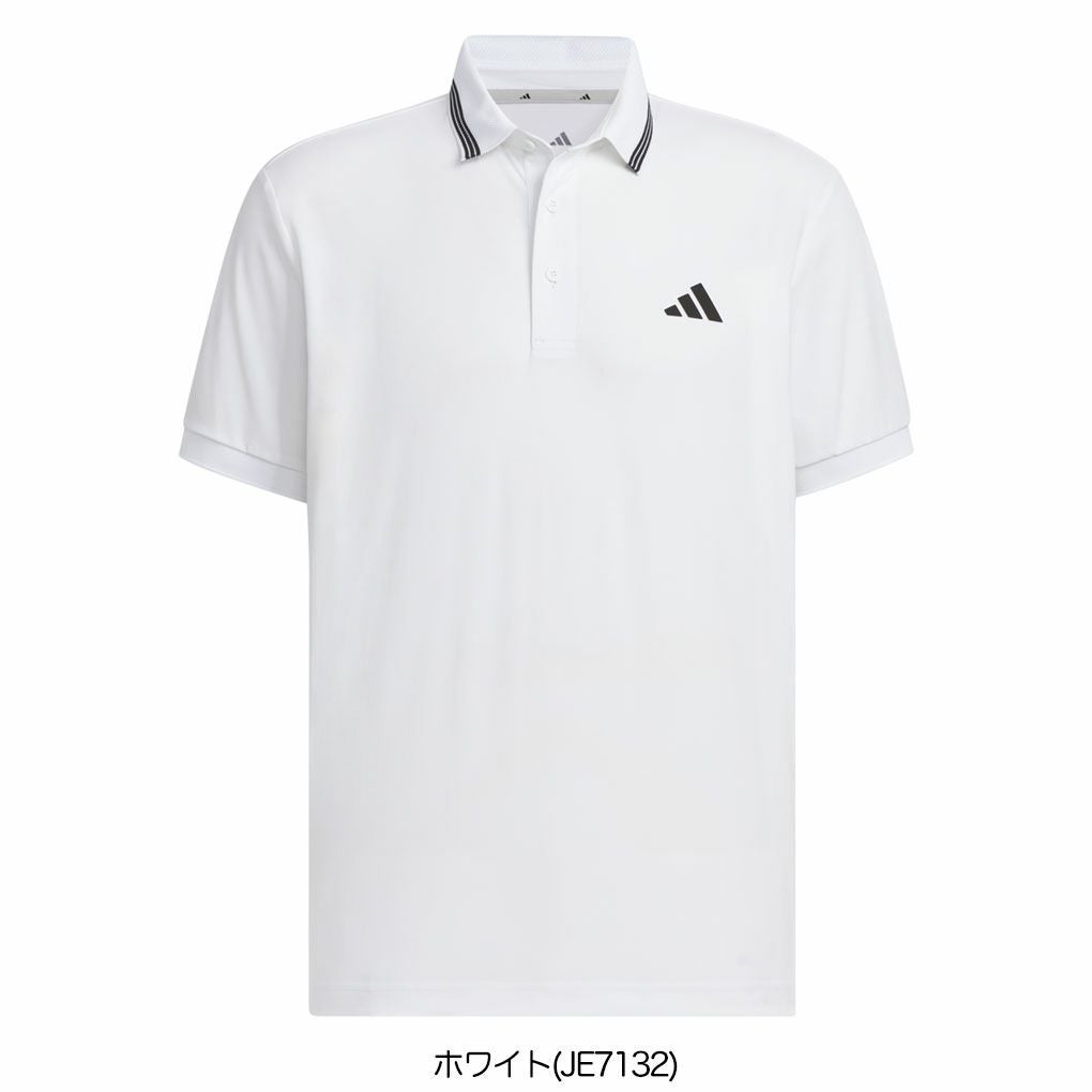 アディダスワンポイントロゴUVケア付き半袖ポロKVH14メンズゴルフウェアゴルフ2025春夏モデルadidas日本正規品