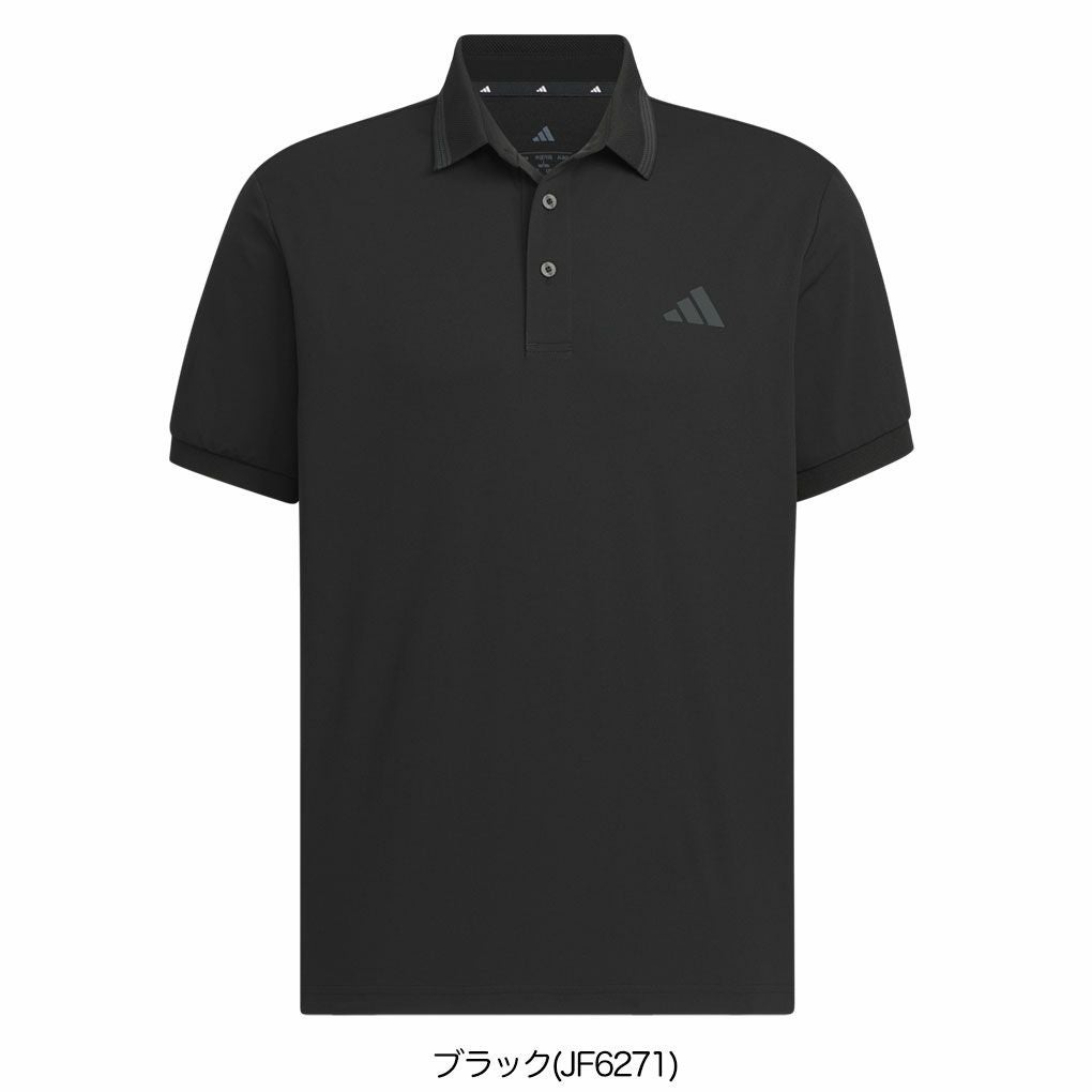 アディダスワンポイントロゴUVケア付き半袖ポロKVH14メンズゴルフウェアゴルフ2025春夏モデルadidas日本正規品
