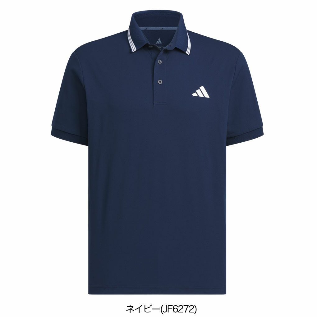 アディダスワンポイントロゴUVケア付き半袖ポロKVH14メンズゴルフウェアゴルフ2025春夏モデルadidas日本正規品