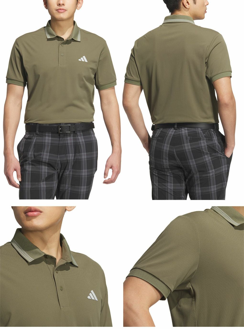 アディダスワンポイントロゴUVケア付き半袖ポロKVH14メンズゴルフウェアゴルフ2025春夏モデルadidas日本正規品