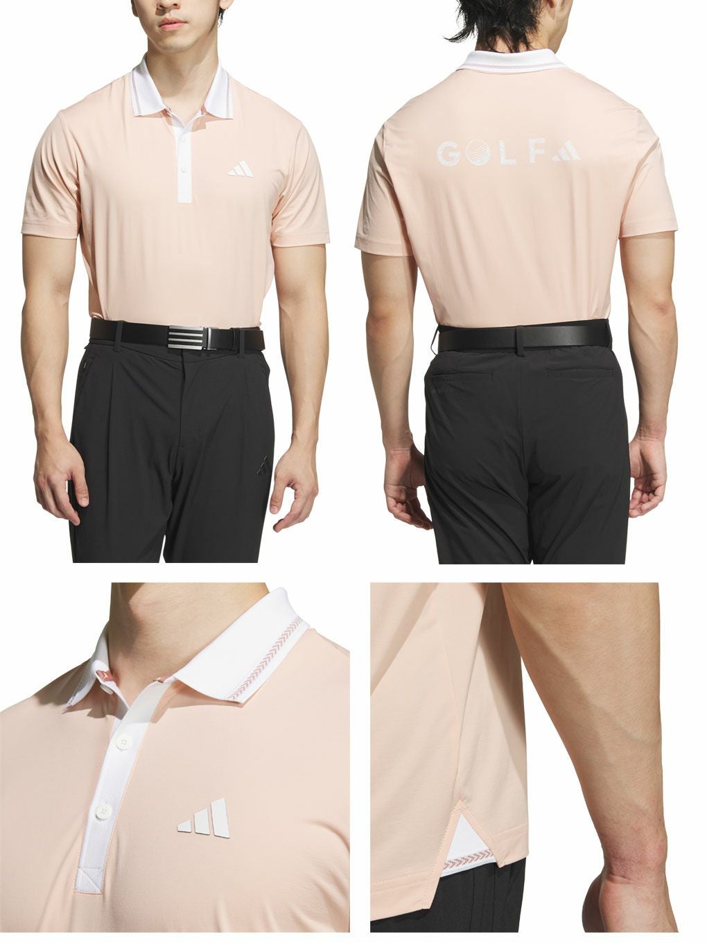 アディダスバックグラフィック半袖ポロKVH32メンズゴルフウェアゴルフ2025春夏モデルadidas日本正規品