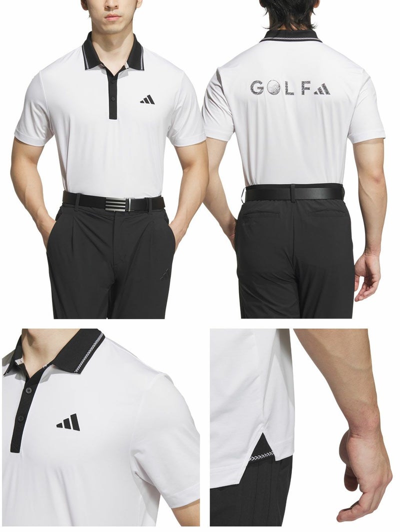 アディダスバックグラフィック半袖ポロKVH32メンズゴルフウェアゴルフ2025春夏モデルadidas日本正規品