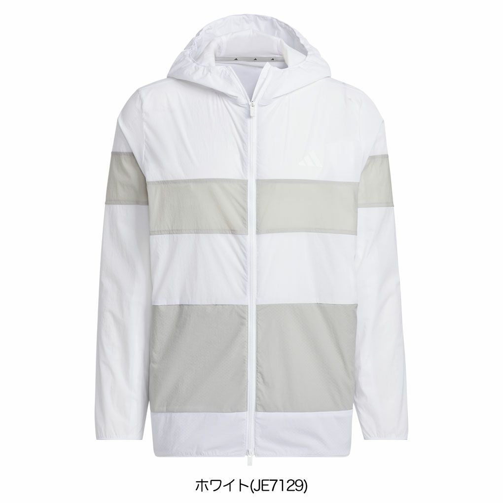 アディダスバックポケット付き軽量撥水フルジップフーディーKVH11メンズゴルフウェアトップス2025春夏モデルadidas日本正規品