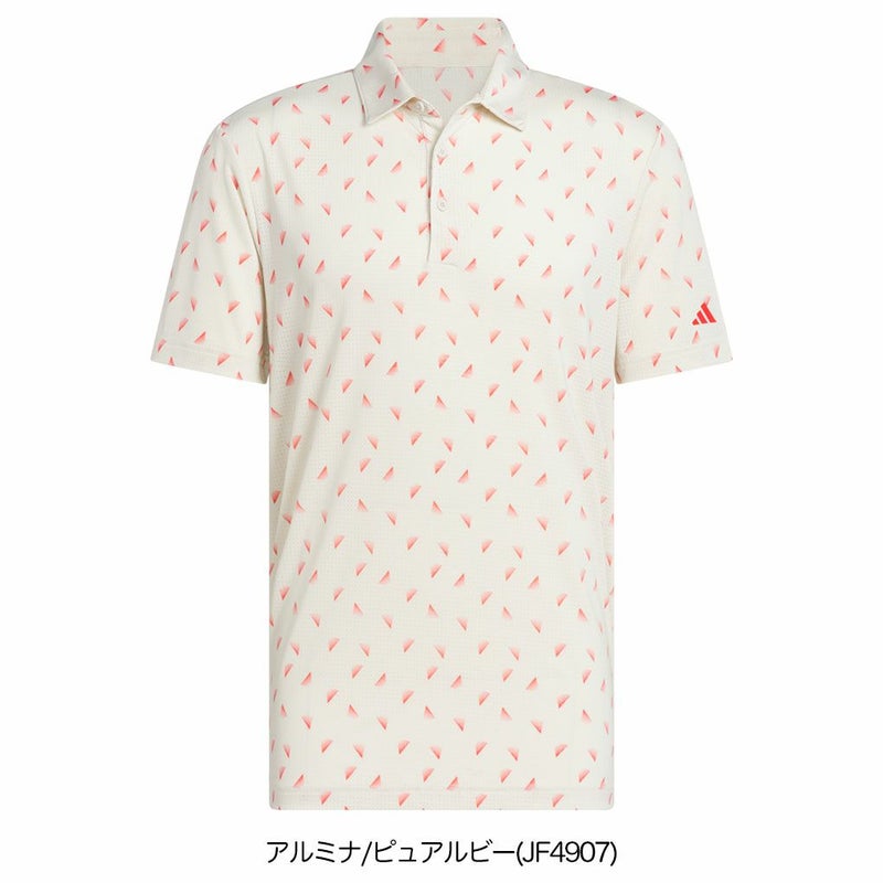 アディダスメッシュ総柄半袖シャツKUH65メンズゴルフウェアゴルフ2025春夏モデルadidas日本正規品