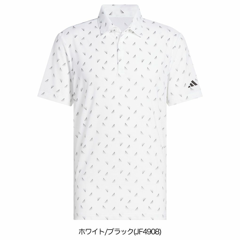 アディダスメッシュ総柄半袖シャツKUH65メンズゴルフウェアゴルフ2025春夏モデルadidas日本正規品