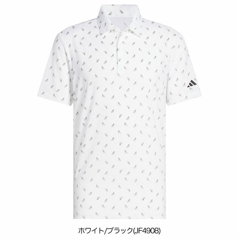 アディダスメッシュ総柄半袖シャツKUH65メンズゴルフウェアゴルフ2025春夏モデルadidas日本正規品