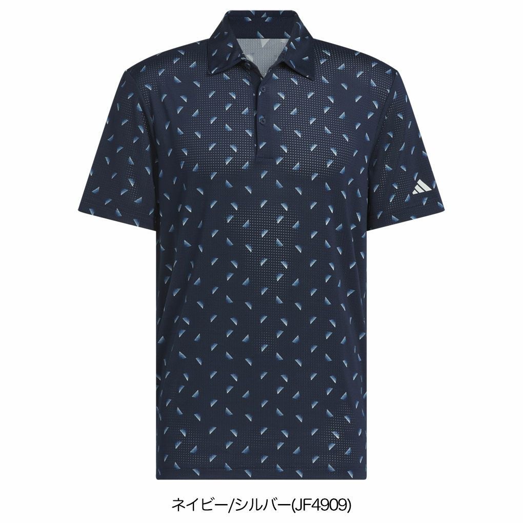 アディダスメッシュ総柄半袖シャツKUH65メンズゴルフウェアゴルフ2025春夏モデルadidas日本正規品