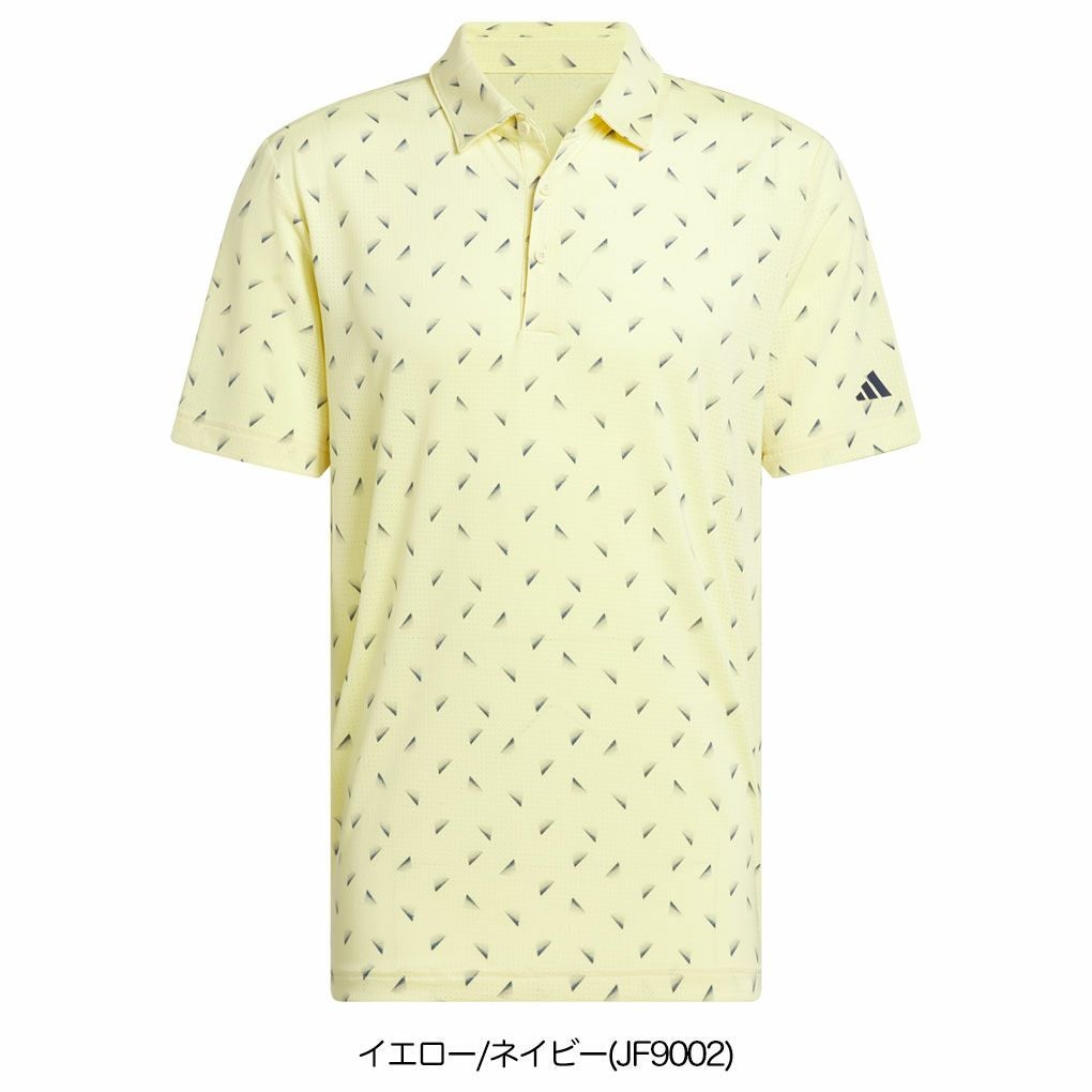 アディダスメッシュ総柄半袖シャツKUH65メンズゴルフウェアゴルフ2025春夏モデルadidas日本正規品