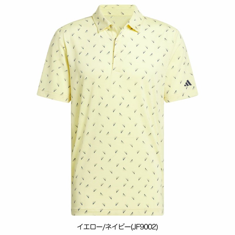 アディダスメッシュ総柄半袖シャツKUH65メンズゴルフウェアゴルフ2025春夏モデルadidas日本正規品