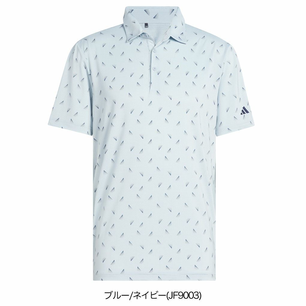 アディダスメッシュ総柄半袖シャツKUH65メンズゴルフウェアゴルフ2025春夏モデルadidas日本正規品