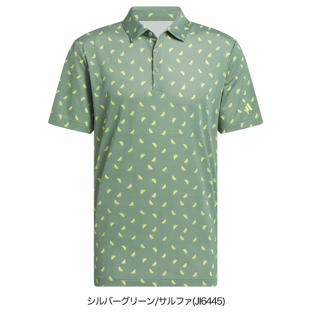 アディダスメッシュ総柄半袖シャツKUH65メンズゴルフウェアゴルフ2025春夏モデルadidas日本正規品