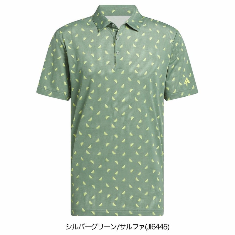 アディダスメッシュ総柄半袖シャツKUH65メンズゴルフウェアゴルフ2025春夏モデルadidas日本正規品