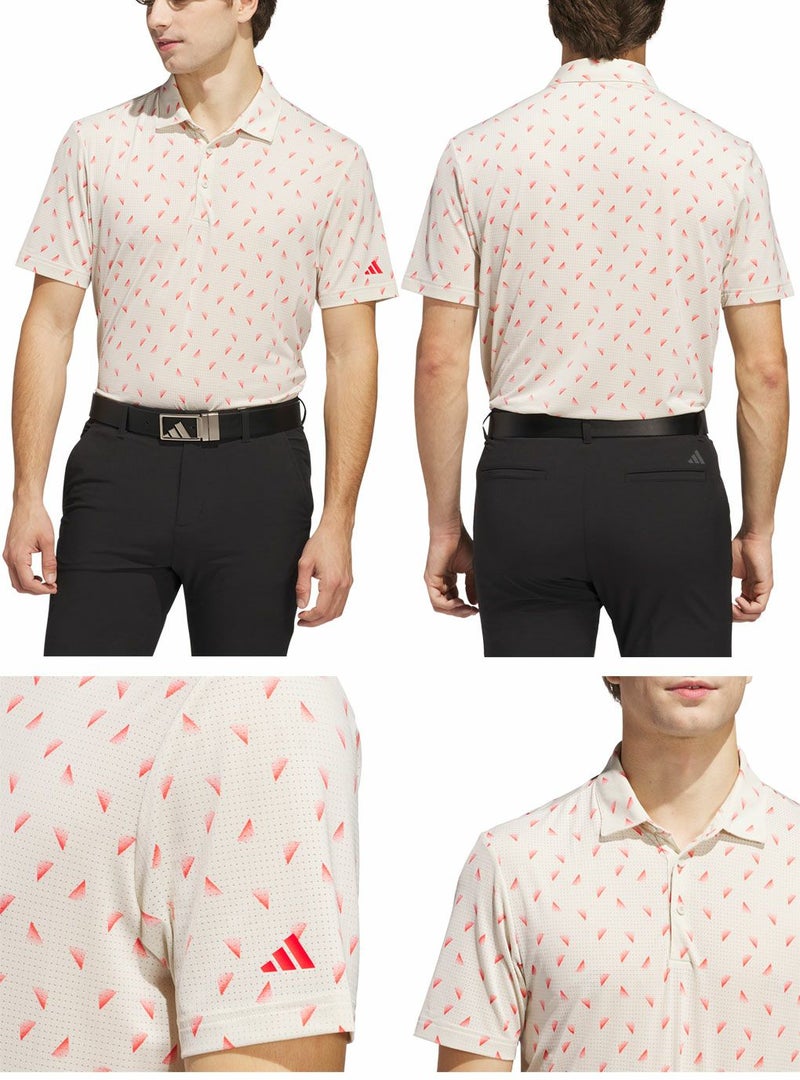 アディダスメッシュ総柄半袖シャツKUH65メンズゴルフウェアゴルフ2025春夏モデルadidas日本正規品