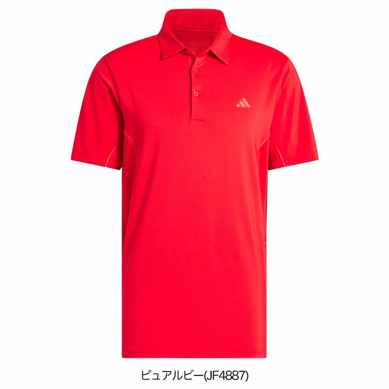 アディダスファブリックミックスバックメッシュ半袖シャツKUH58メンズゴルフウェアゴルフ2025春夏モデルadidas日本正規品