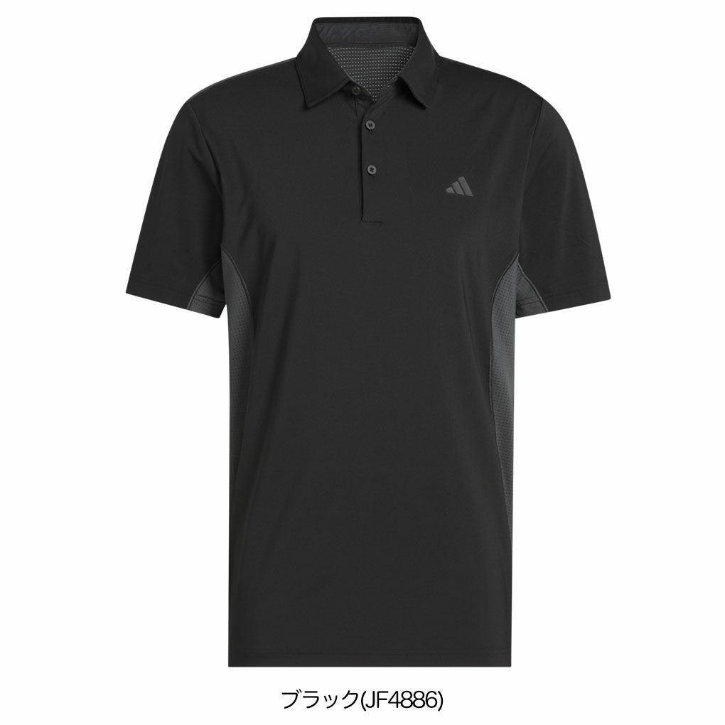 アディダスファブリックミックスバックメッシュ半袖シャツKUH58メンズゴルフウェアゴルフ2025春夏モデルadidas日本正規品