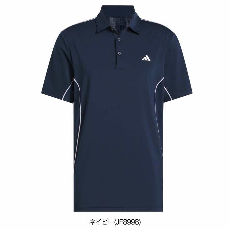 アディダスファブリックミックスバックメッシュ半袖シャツKUH58メンズゴルフウェアゴルフ2025春夏モデルadidas日本正規品