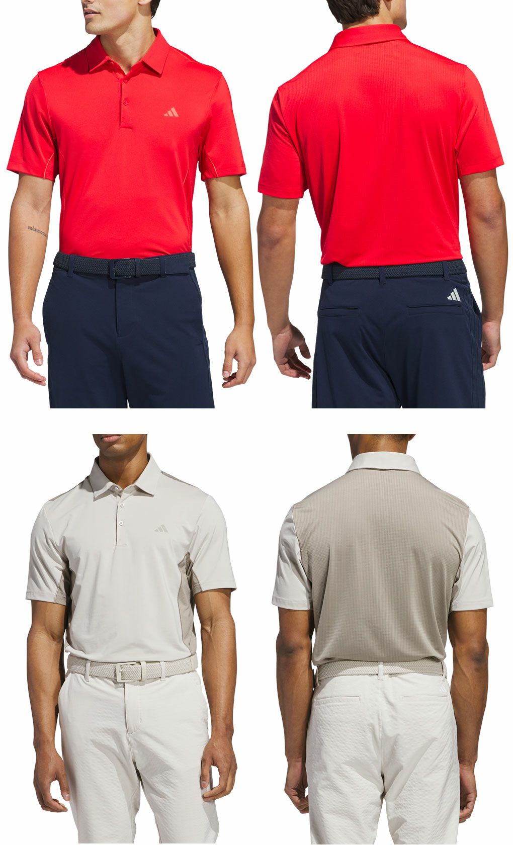 アディダスファブリックミックスバックメッシュ半袖シャツKUH58メンズゴルフウェアゴルフ2025春夏モデルadidas日本正規品