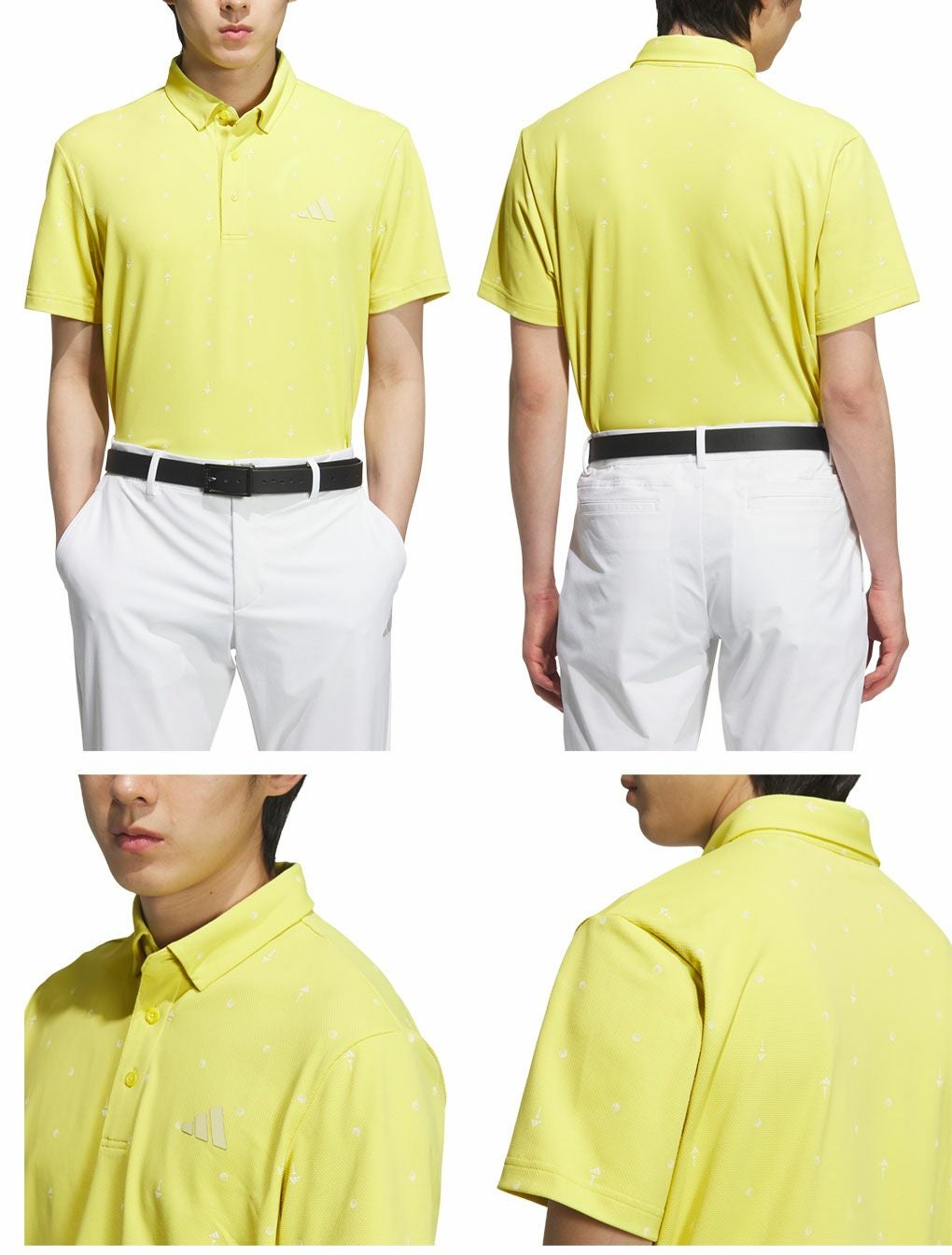 アディダスモノグラム半袖シャツKVH28メンズゴルフウェアゴルフ2025春夏モデルadidas日本正規品