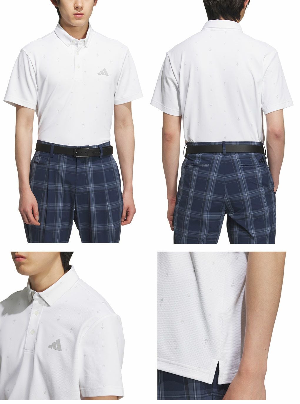 アディダスモノグラム半袖シャツKVH28メンズゴルフウェアゴルフ2025春夏モデルadidas日本正規品