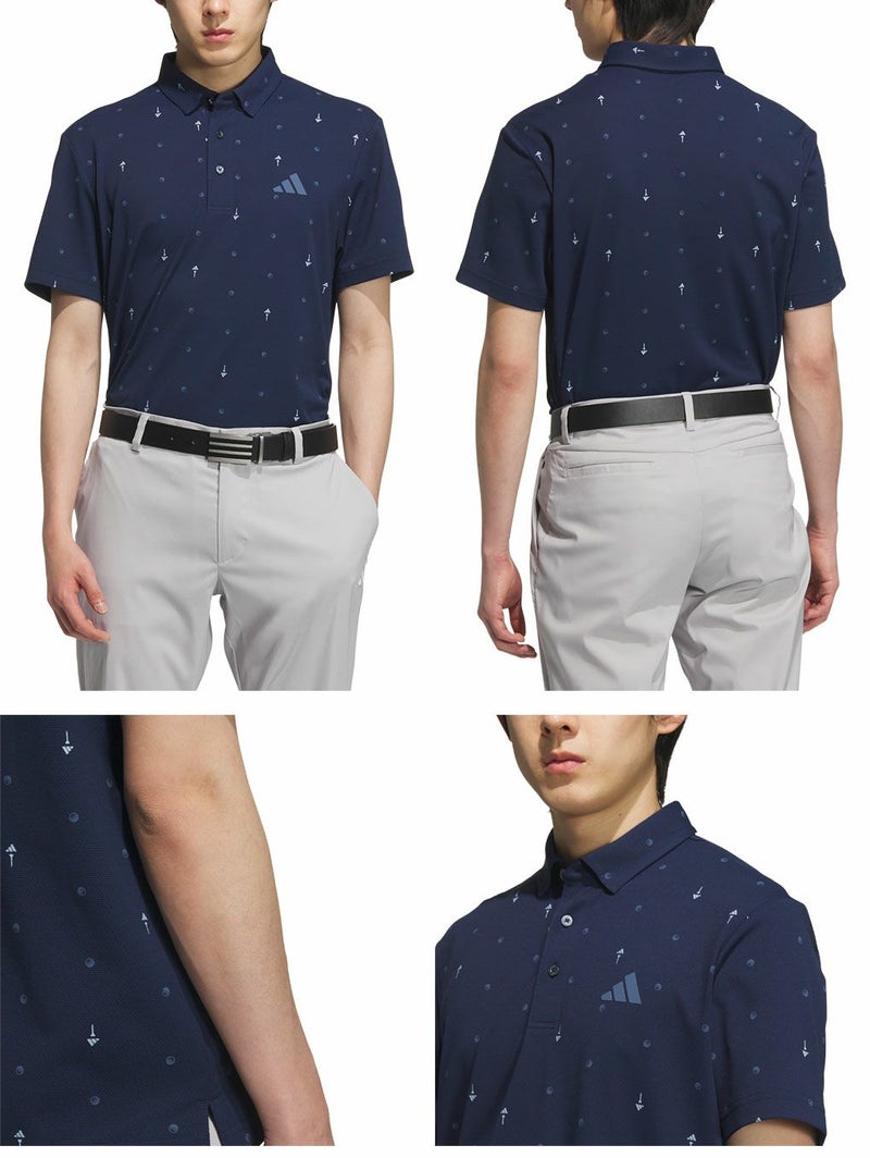 アディダスモノグラム半袖シャツKVH28メンズゴルフウェアゴルフ2025春夏モデルadidas日本正規品
