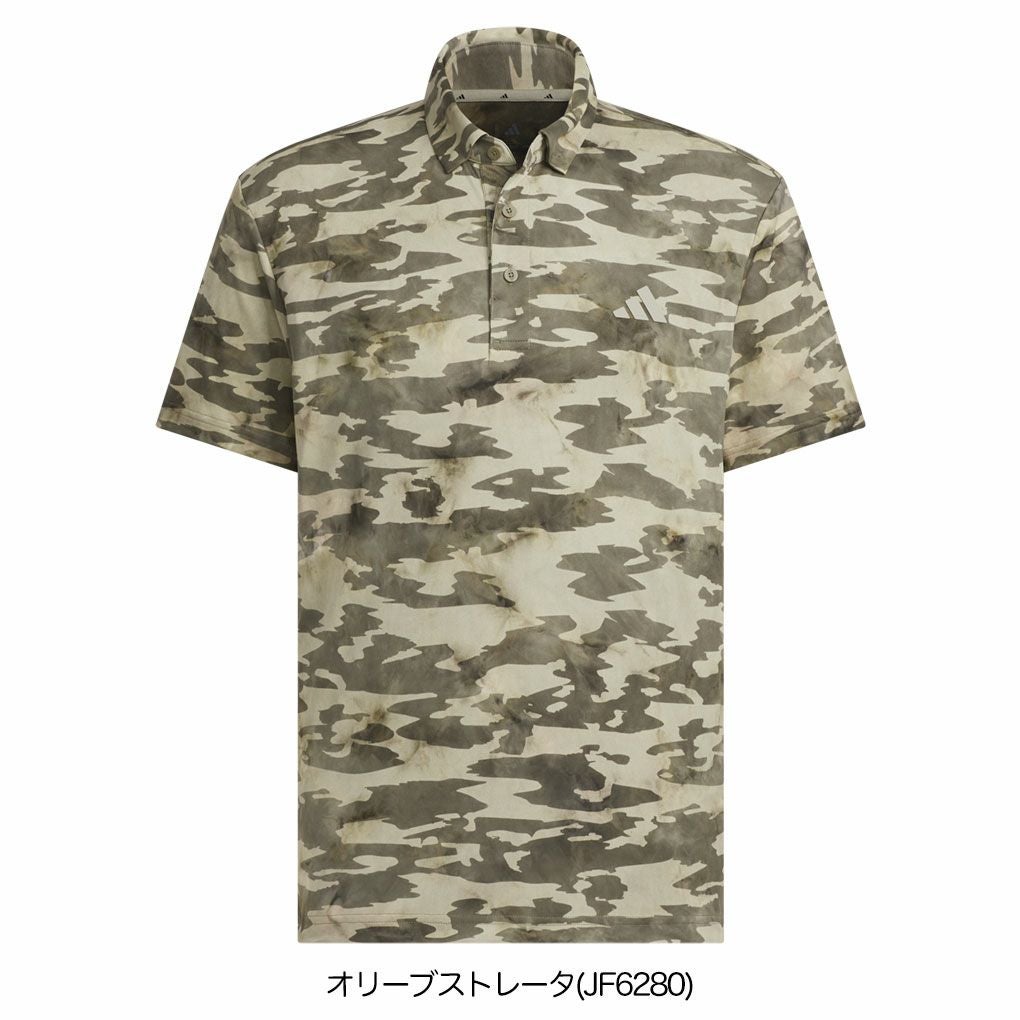 アディダスカモフラージュ柄半袖シャツKVH24メンズゴルフウェアゴルフ2025春夏モデルadidas日本正規品