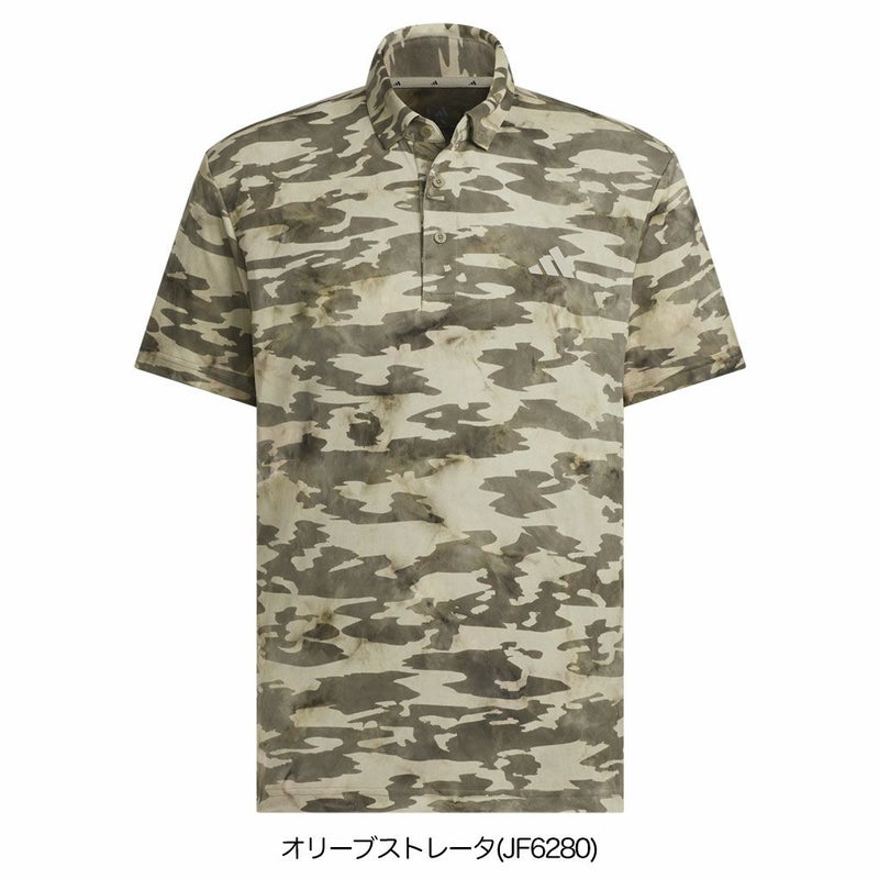アディダスカモフラージュ柄半袖シャツKVH24メンズゴルフウェアゴルフ2025春夏モデルadidas日本正規品