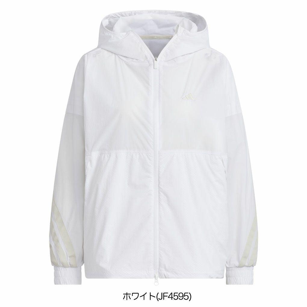 アディダス軽量撥水フルジップフーディーKTI87レディースゴルフウェアトップス2025春夏モデルadidas日本正規品