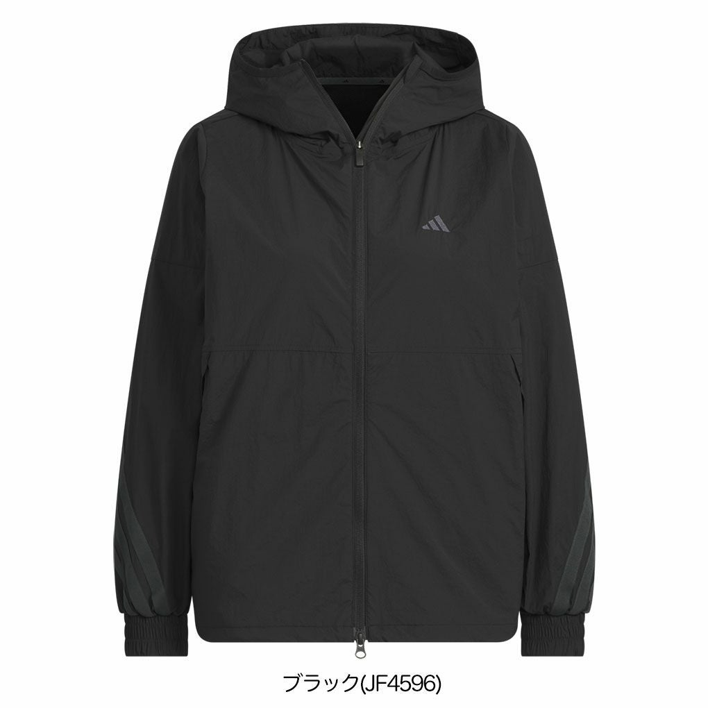 アディダス軽量撥水フルジップフーディーKTI87レディースゴルフウェアトップス2025春夏モデルadidas日本正規品