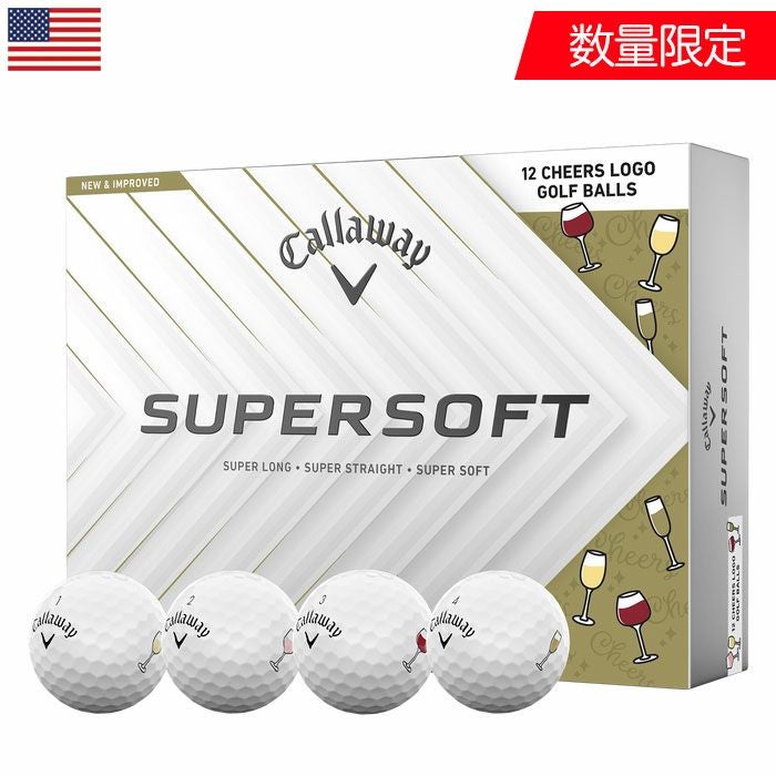 キャロウェイLimitedEditionSupersoft CheersGolfBalls2025ゴルフボール